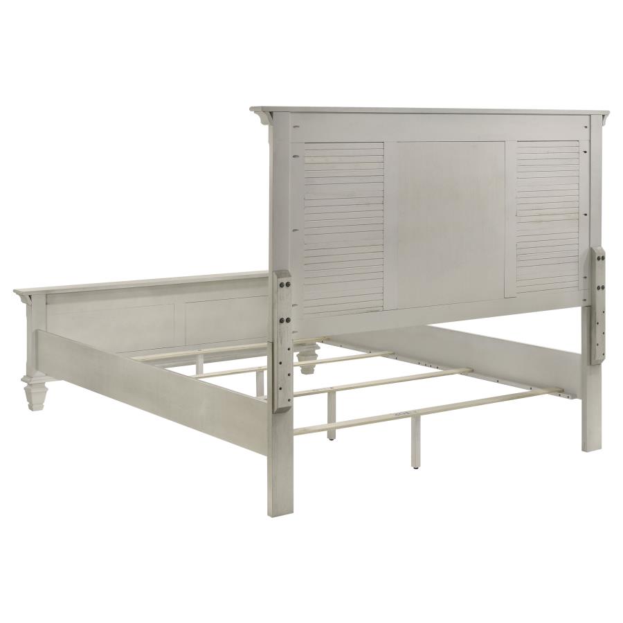 Franco Panel Bed, Distressed White – view 5