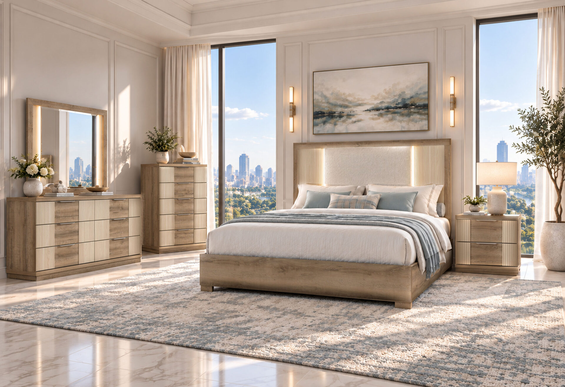 Gabriel Bed, Brown – view 4