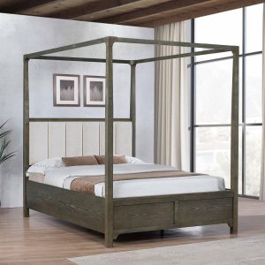 Gran Park Canopy Bed, Dark Cocoa – view 1
