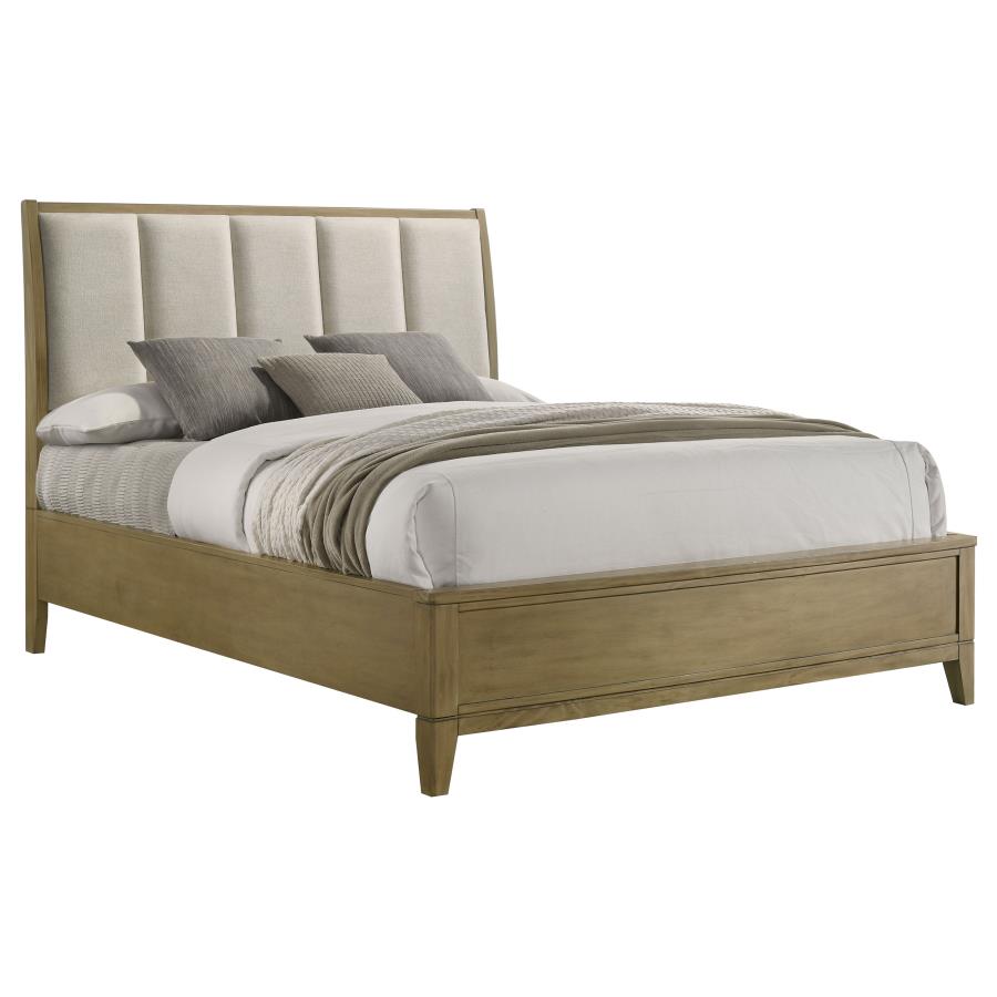 Granada Upholstered Panel Bed, Natural Pine – view 3