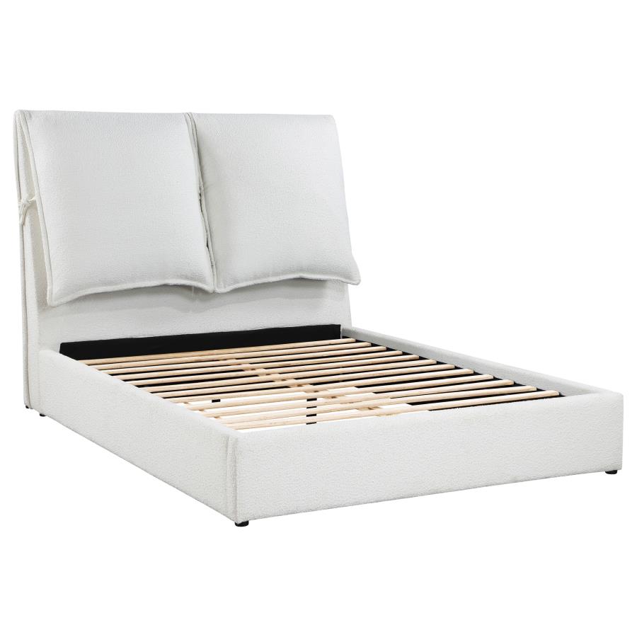 Gwendoline Upholstered Bed, White – view 2