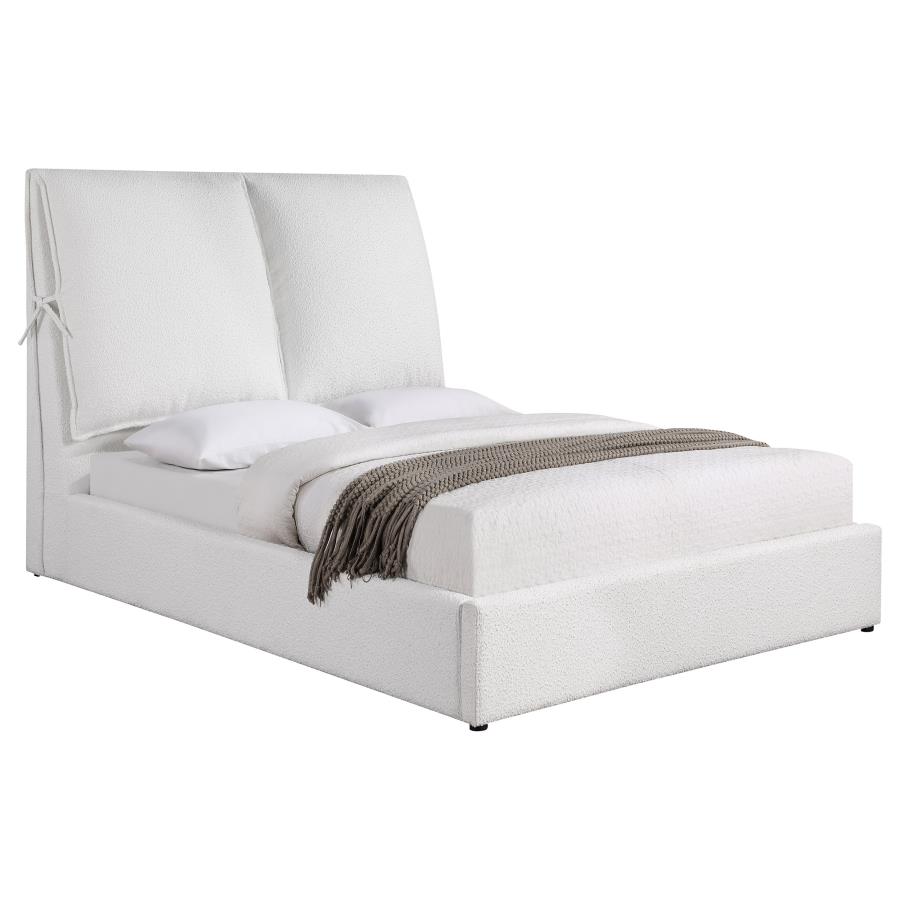 Gwendoline Upholstered Bed, White – view 3