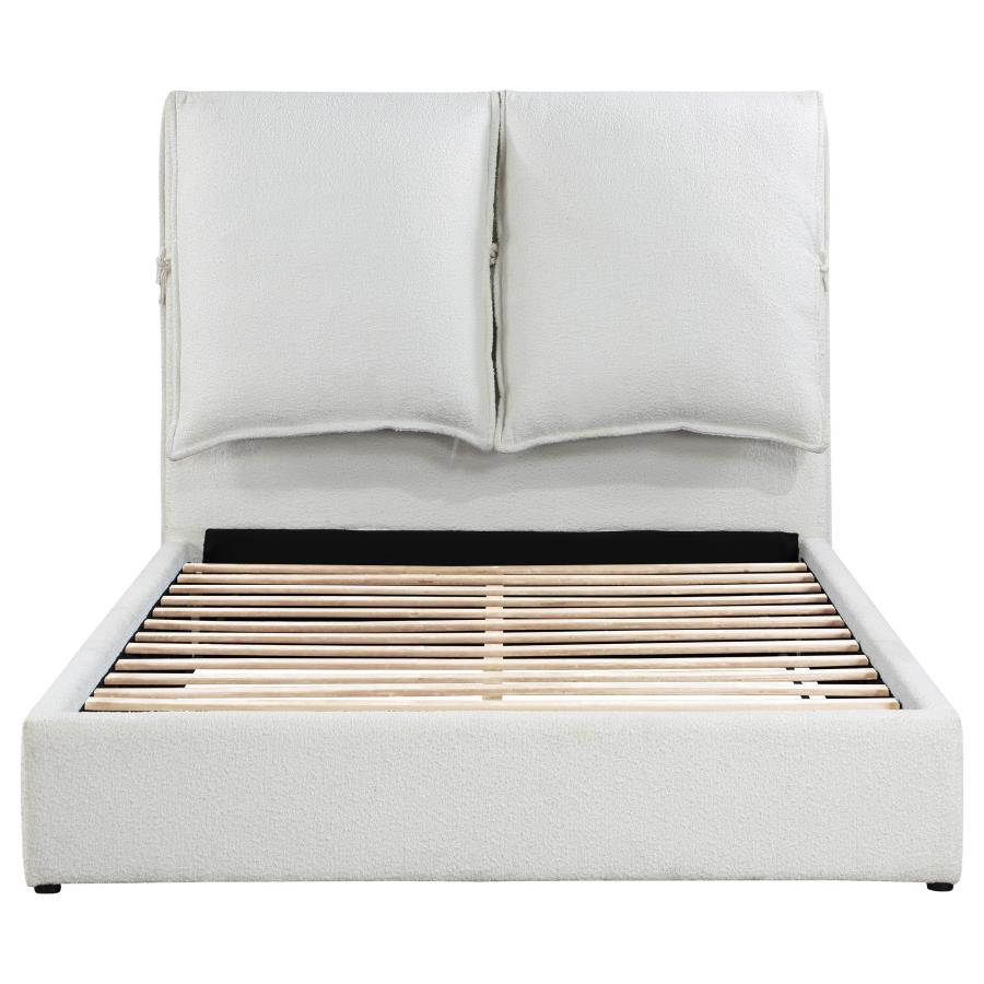 Gwendoline Upholstered Bed, White – view 4