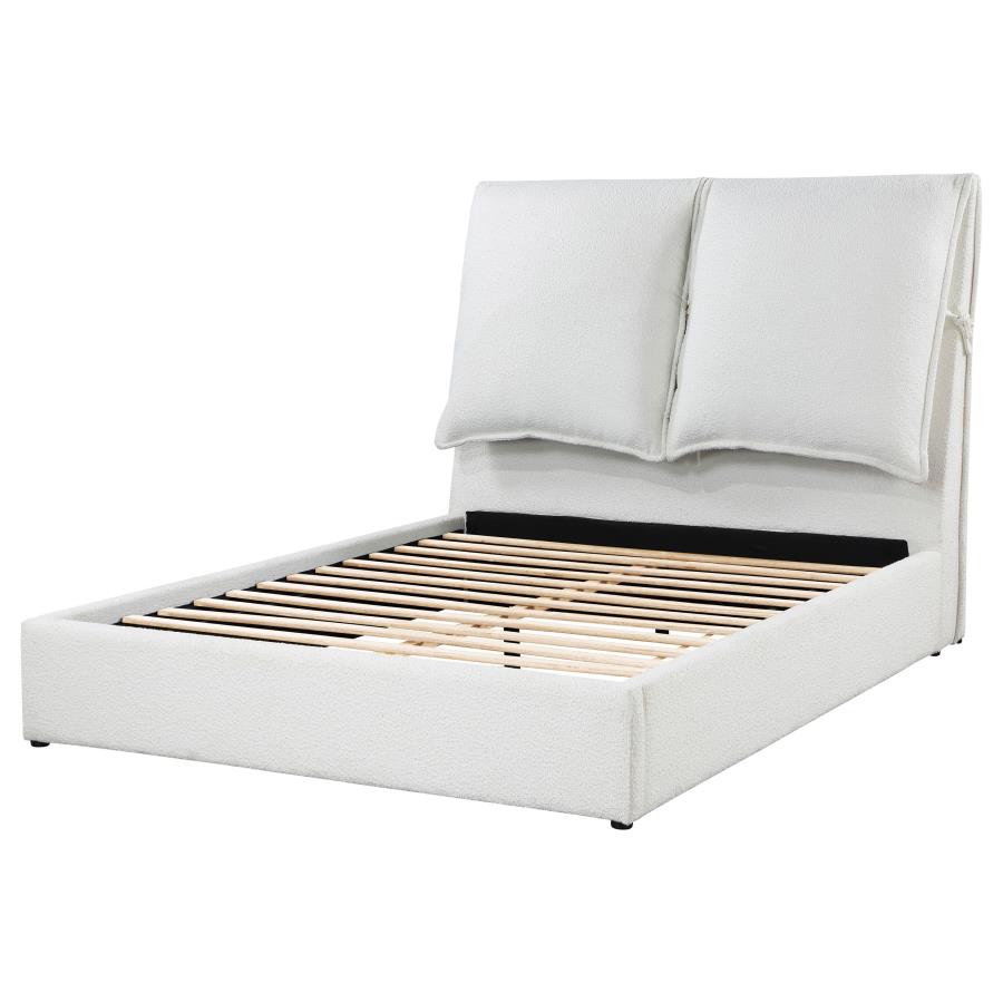 Gwendoline Upholstered Bed, White – view 5