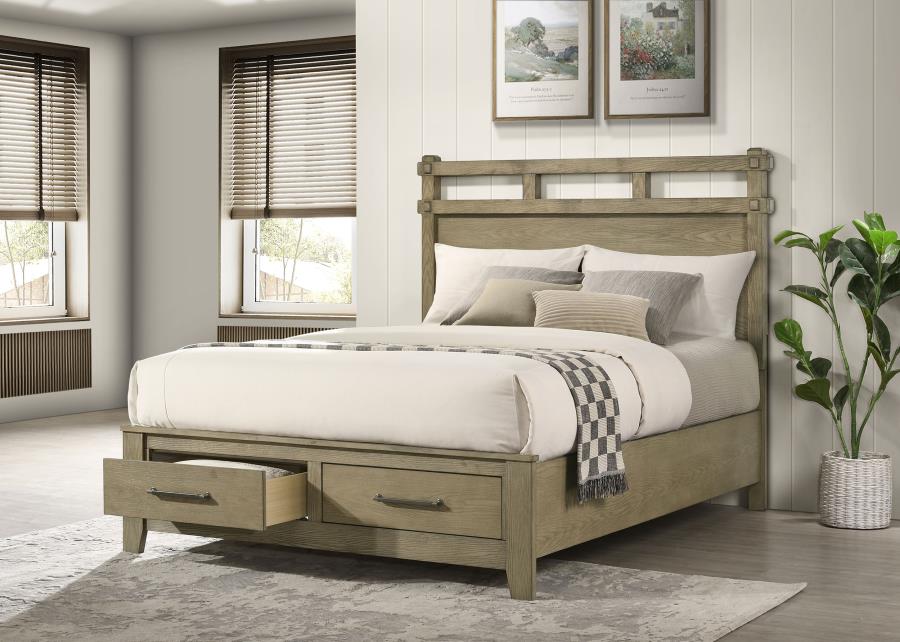 Hazlewood Storage Bed, Vineyard Oak – view 1