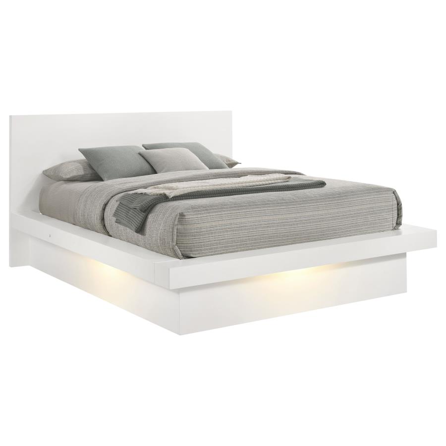 Jessica Platform Bed with LED, Snow White – view 3