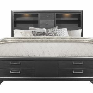 Jordyn Storage Platform Bed, Grey – view 1