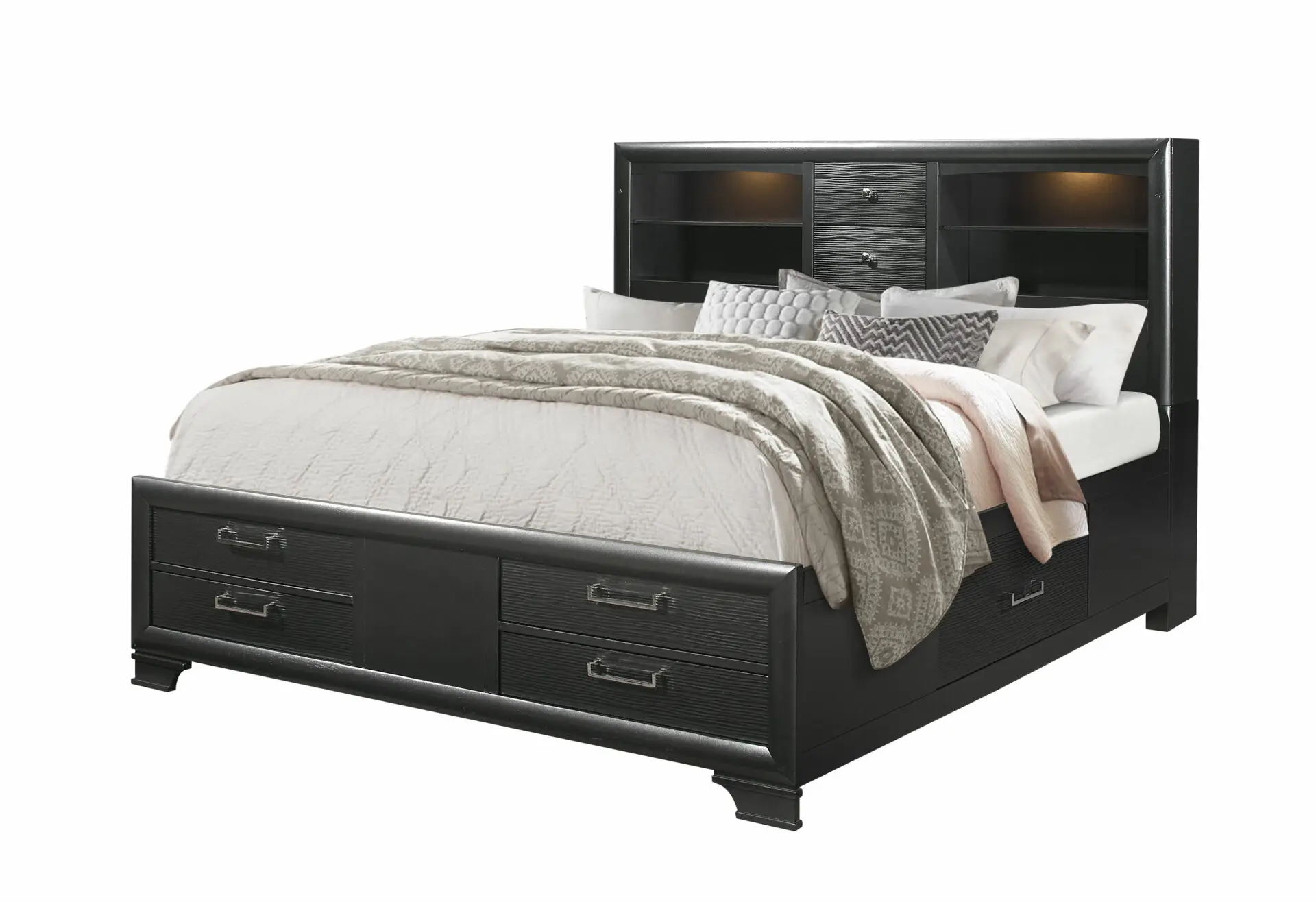 Jordyn Storage Platform Bed, Grey – view 6
