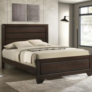 Kauffman Panel Bed, Dark Cocoa – view 1