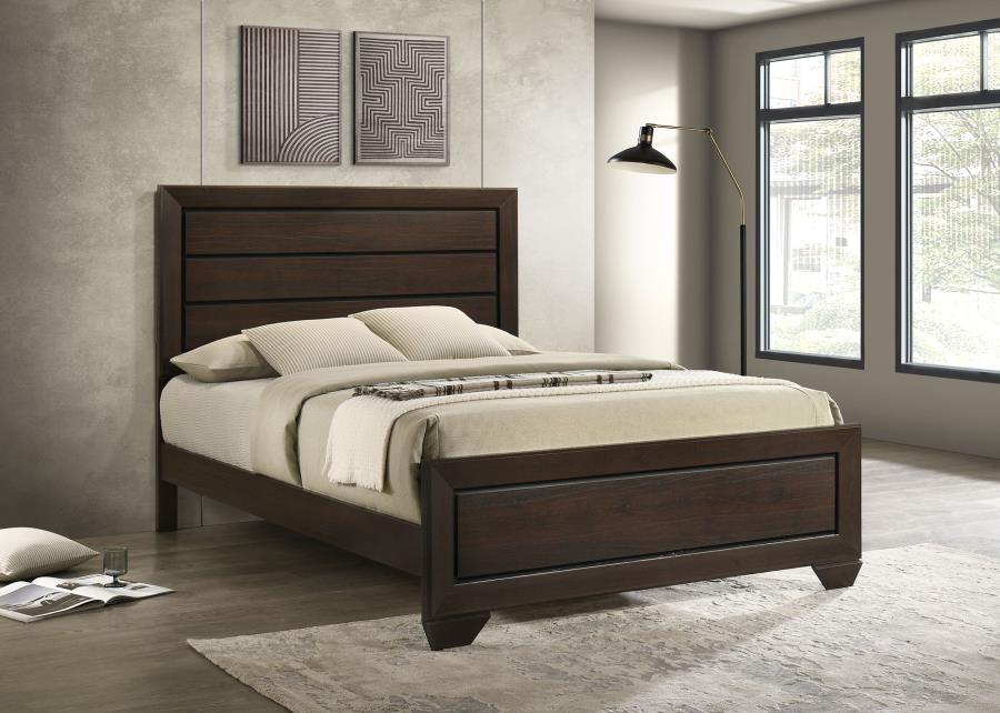Kauffman Panel Bed, Dark Cocoa – view 1