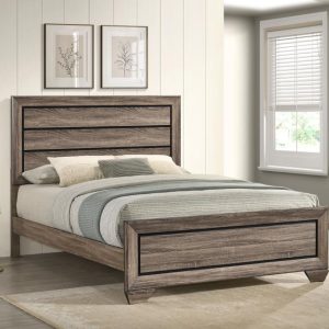 Kauffman Panel Bed, Washed Taupe – view 1