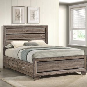 Kauffman Storage Bed, Washed Taupe – view 1