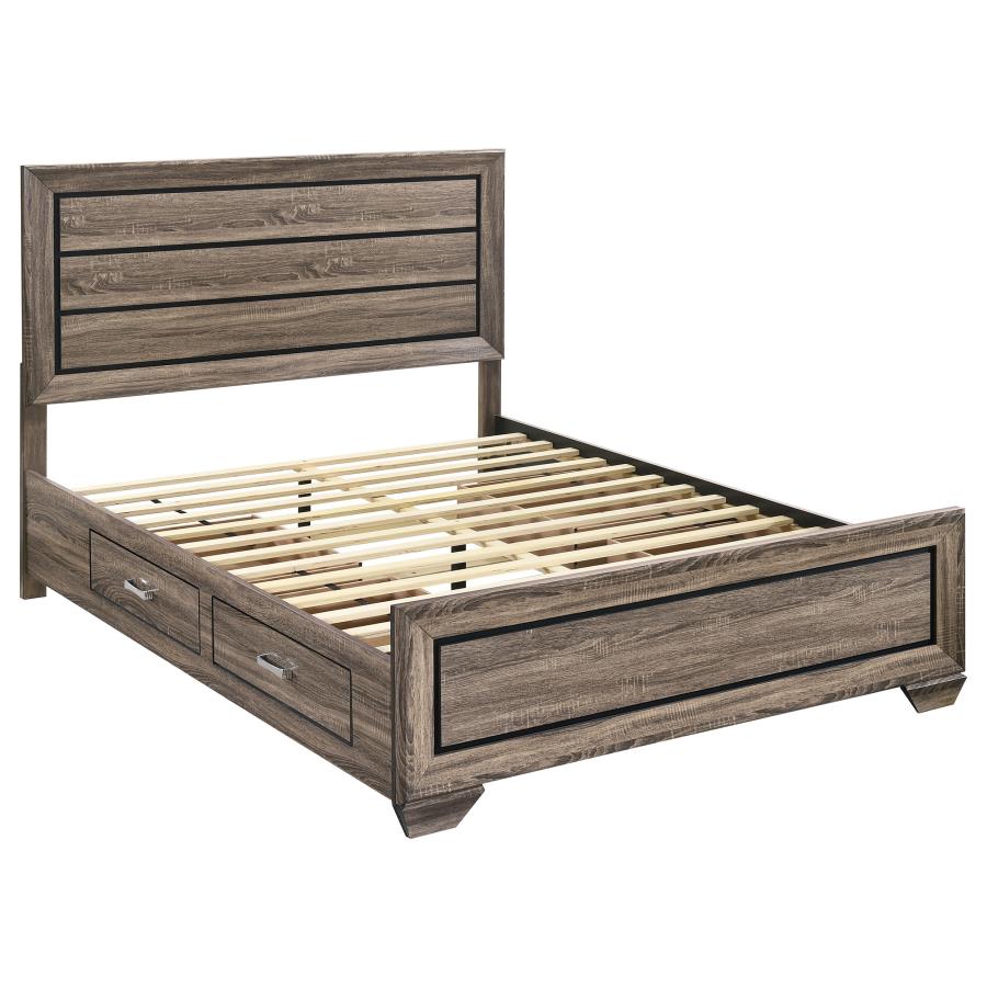 Kauffman Storage Bed, Washed Taupe – view 2