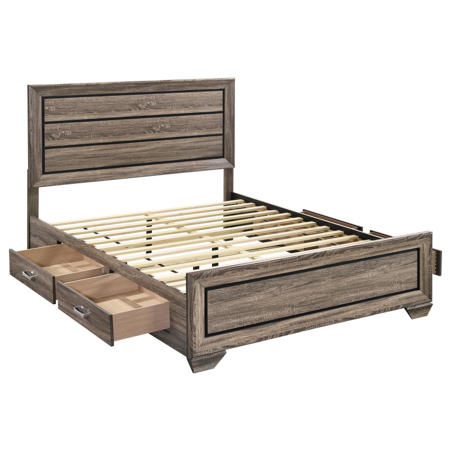 Kauffman Storage Bed, Washed Taupe – view 3