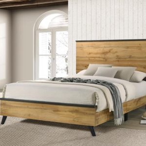 Kaywood Panel Bed, Natural Pine – view 1