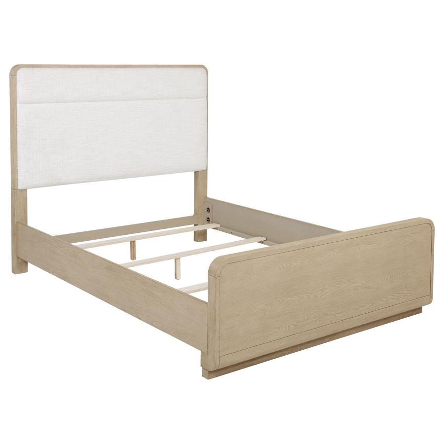 Ladera Upholstered Panel Bed, Light Elm – view 2