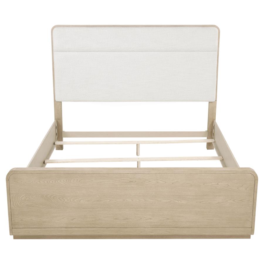 Ladera Upholstered Panel Bed, Light Elm – view 4