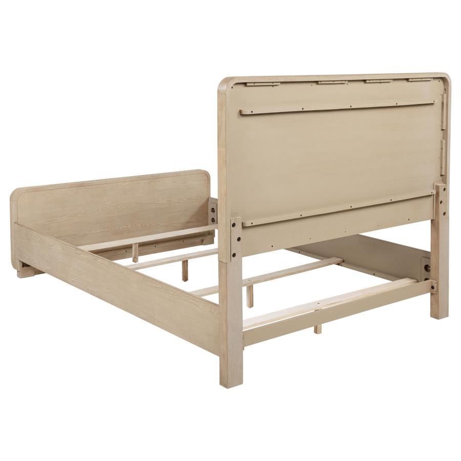 Ladera Upholstered Panel Bed, Light Elm – view 5