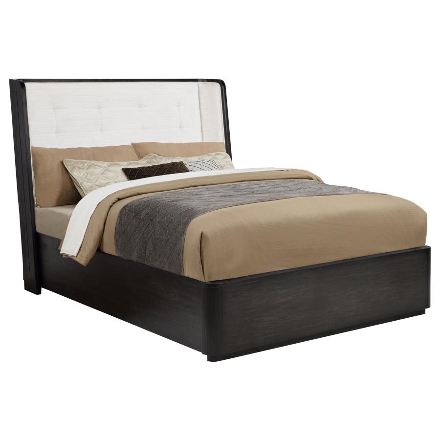 Leandro Wingback Bed, Burnished Black – view 3