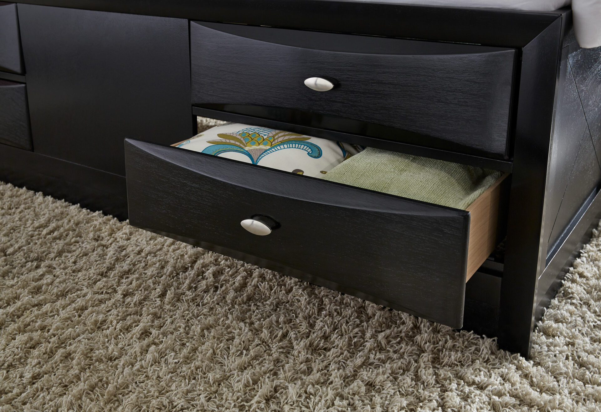 Linda Storage Bed, Black – view 3