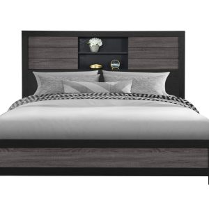 Lisbon Bookcase Bed, Grey/Black – view 1
