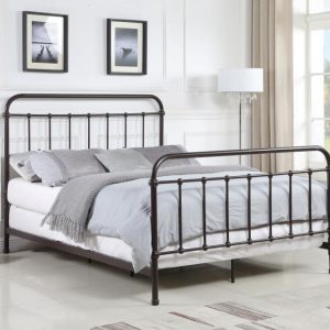 Livingston Metal Bed, Dark Bronze – view 1