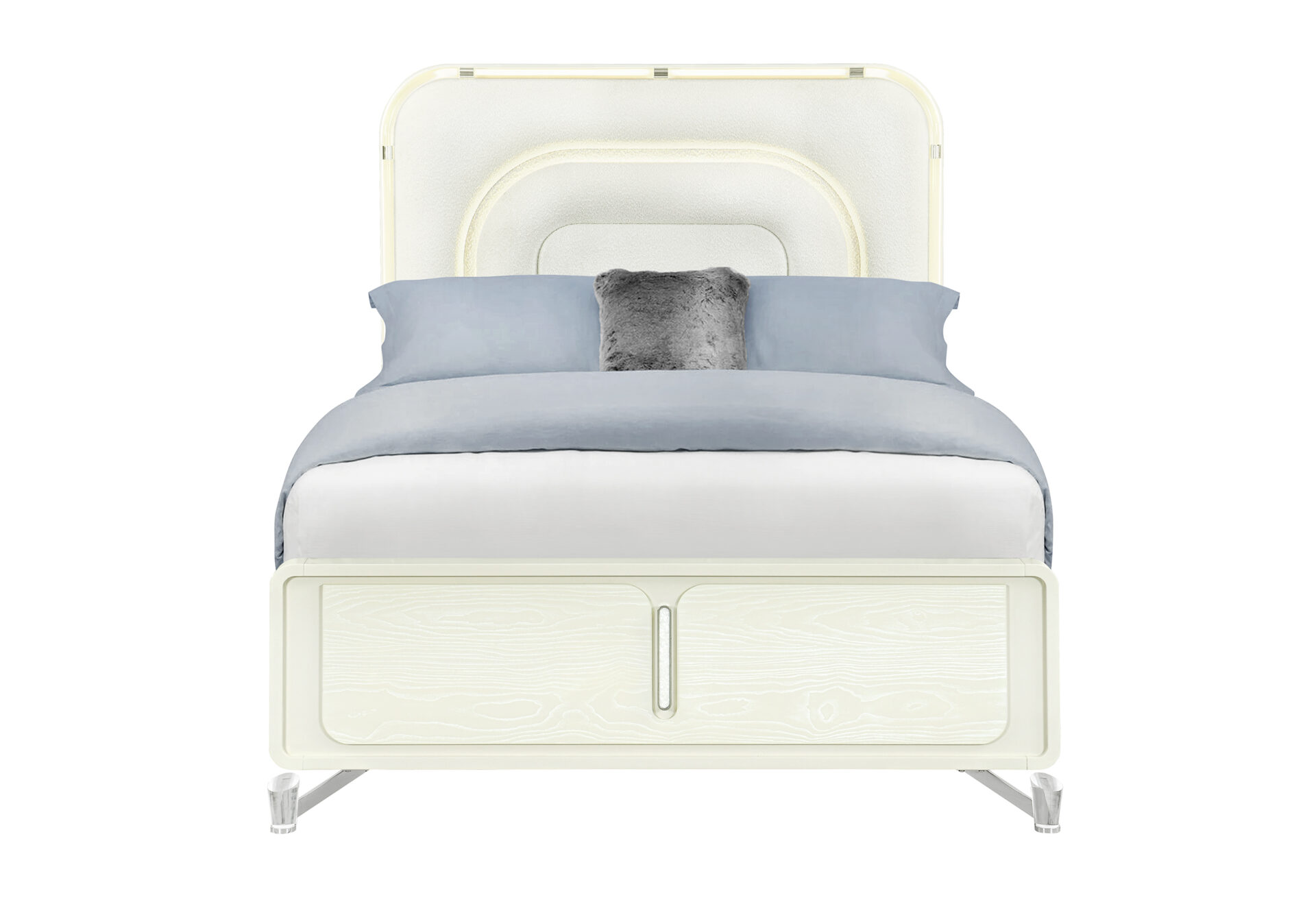 Lyra Bed with LED, Beige – view 5