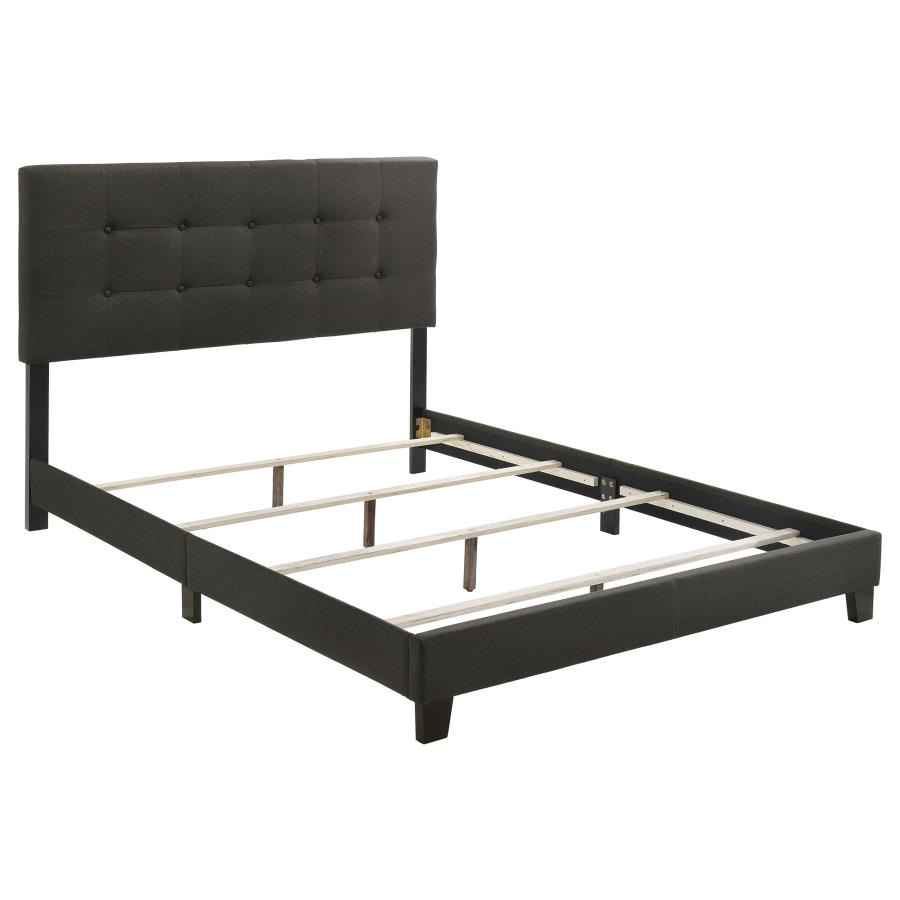 Mapes Upholstered Panel Bed, Charcoal – view 2