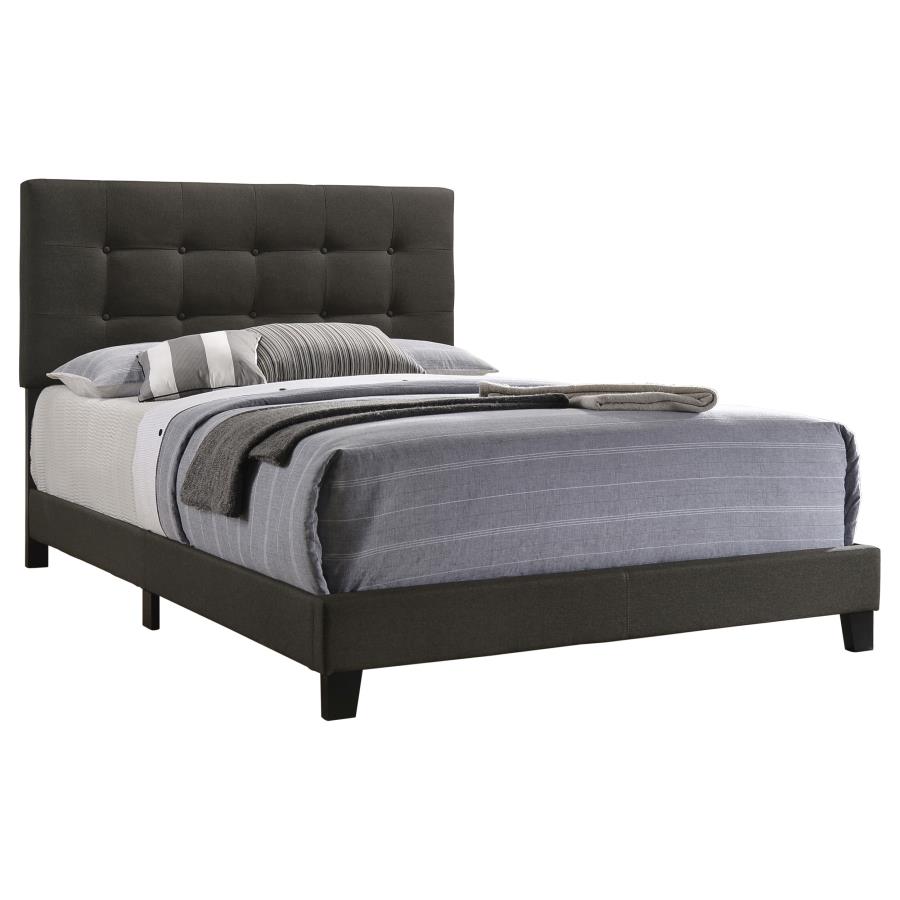Mapes Upholstered Panel Bed, Charcoal – view 3