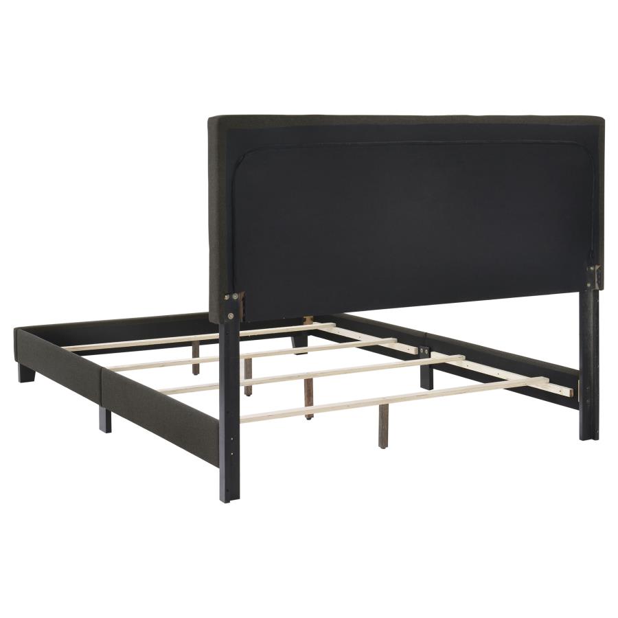Mapes Upholstered Panel Bed, Charcoal – view 4