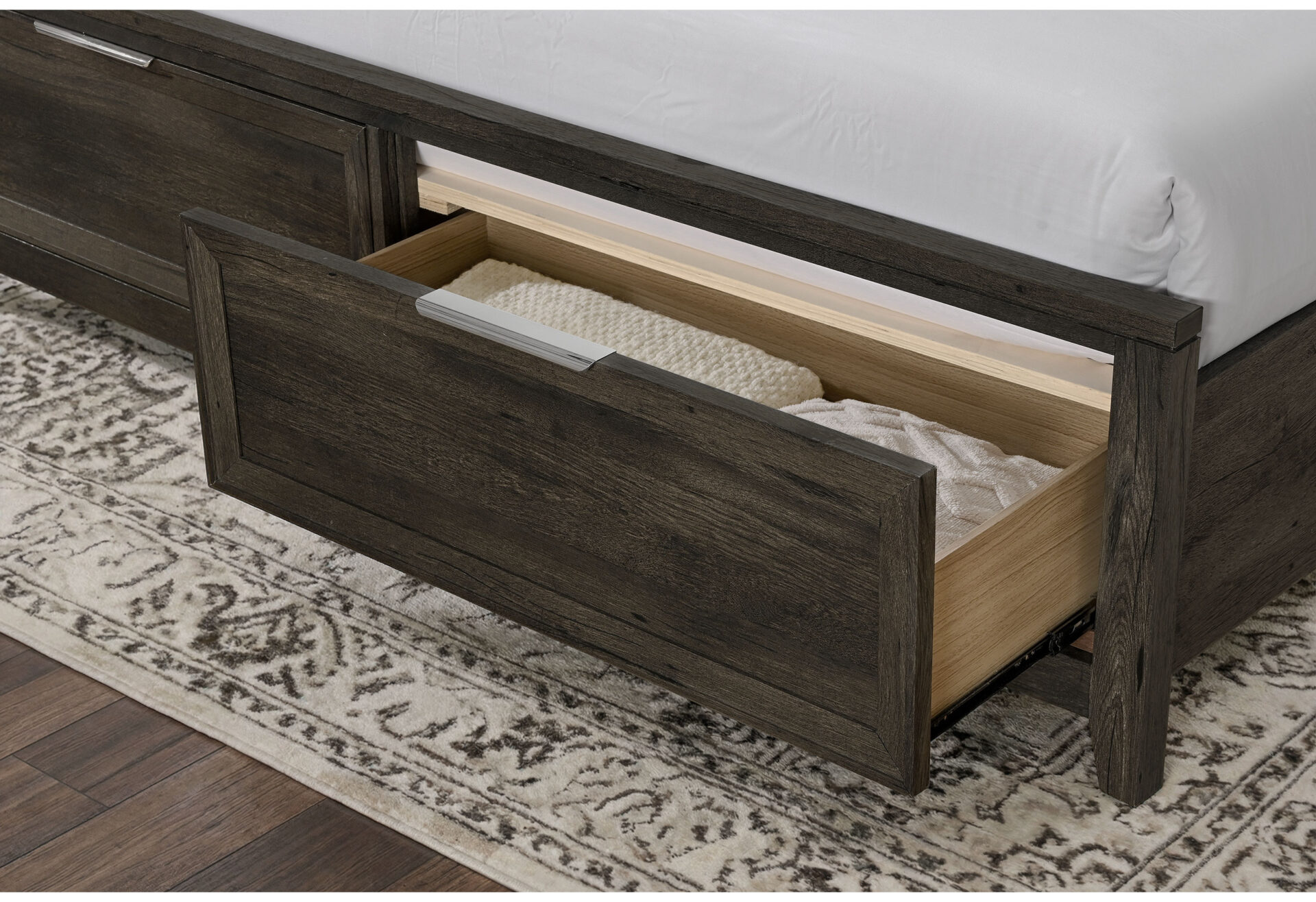 Mariah Storage Bed, Dark Brown – view 3