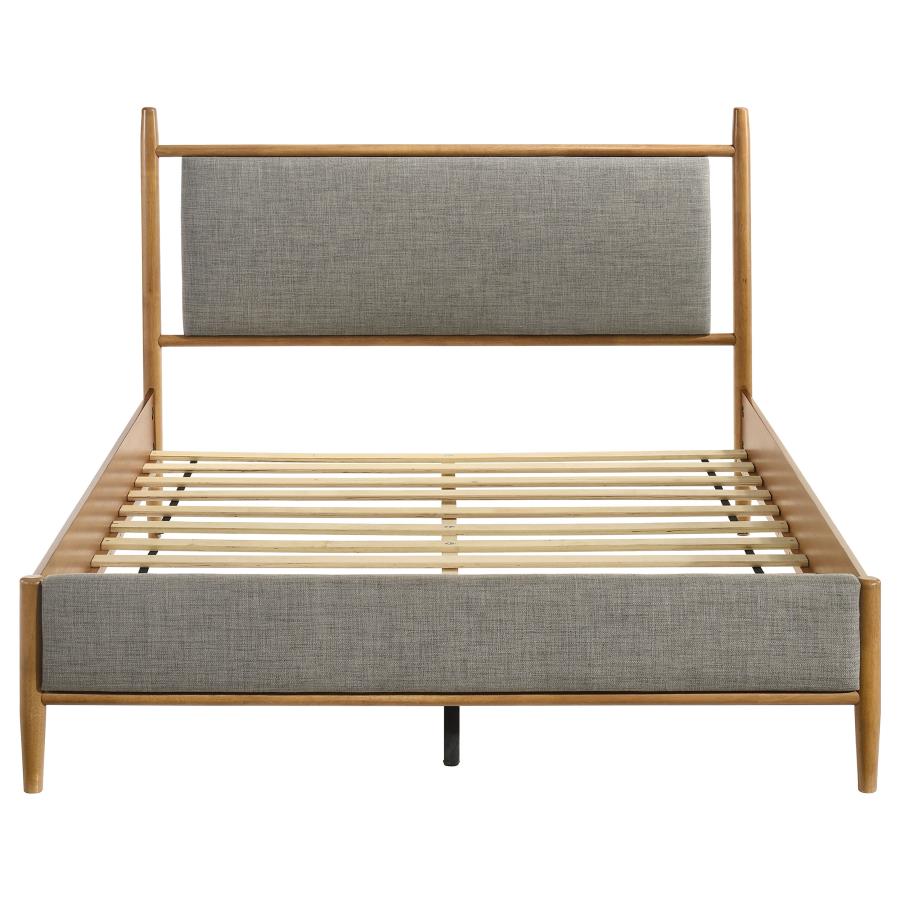 Mason Platform Bed, Grey and Light Brown – view 4