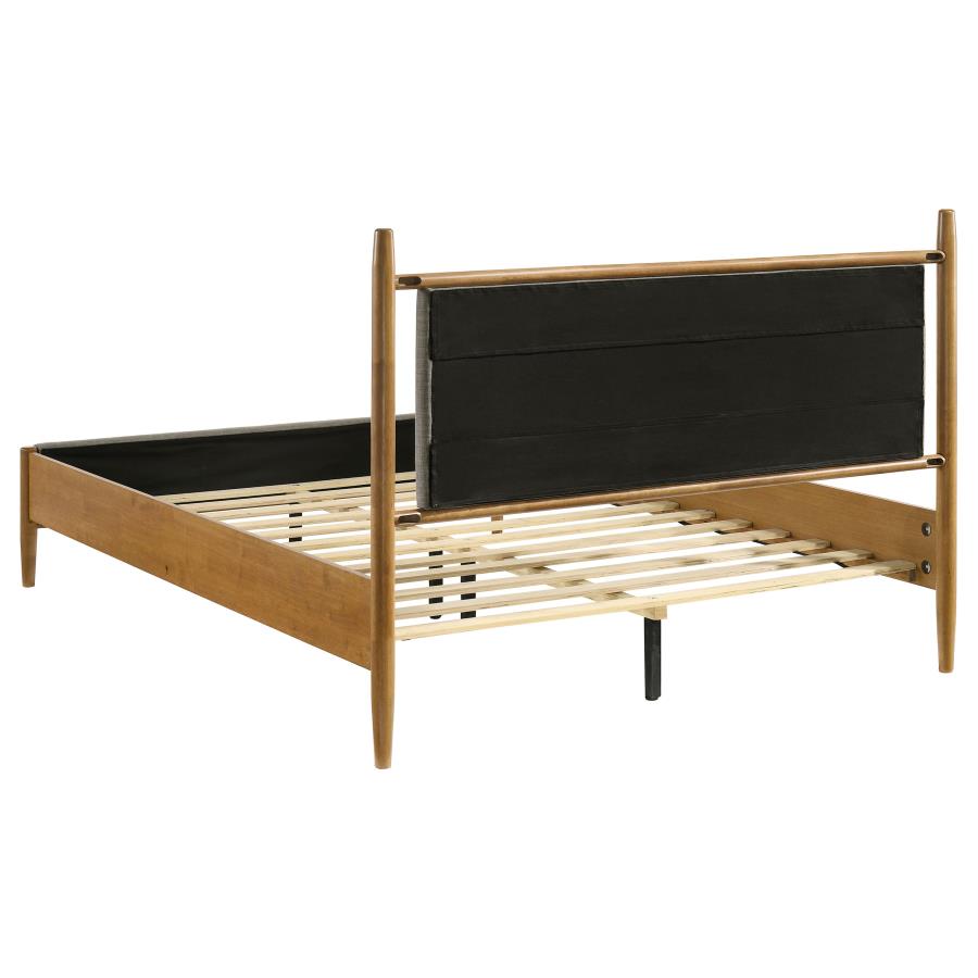 Mason Platform Bed, Grey and Light Brown – view 5