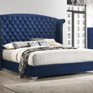 Melody Wingback Bed, Pacific Blue – view 1