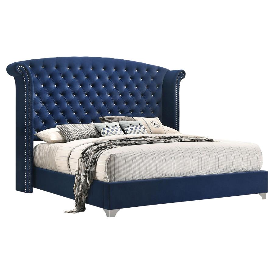 Melody Wingback Bed, Pacific Blue – view 2