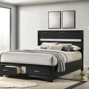 Miranda Storage Bed, Black – view 1