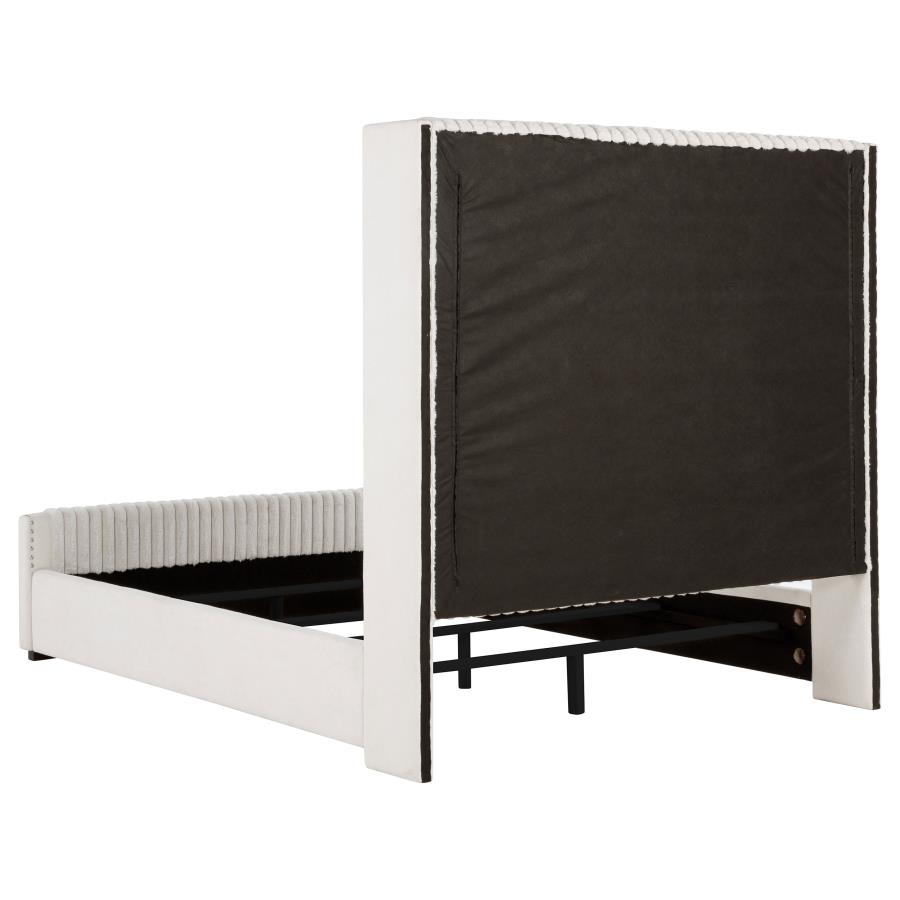 Natasha Wingback Bed, Cream – view 4