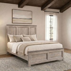 Nevado Farmhouse Panel Bed, Grey and Weathered Taupe – view 1