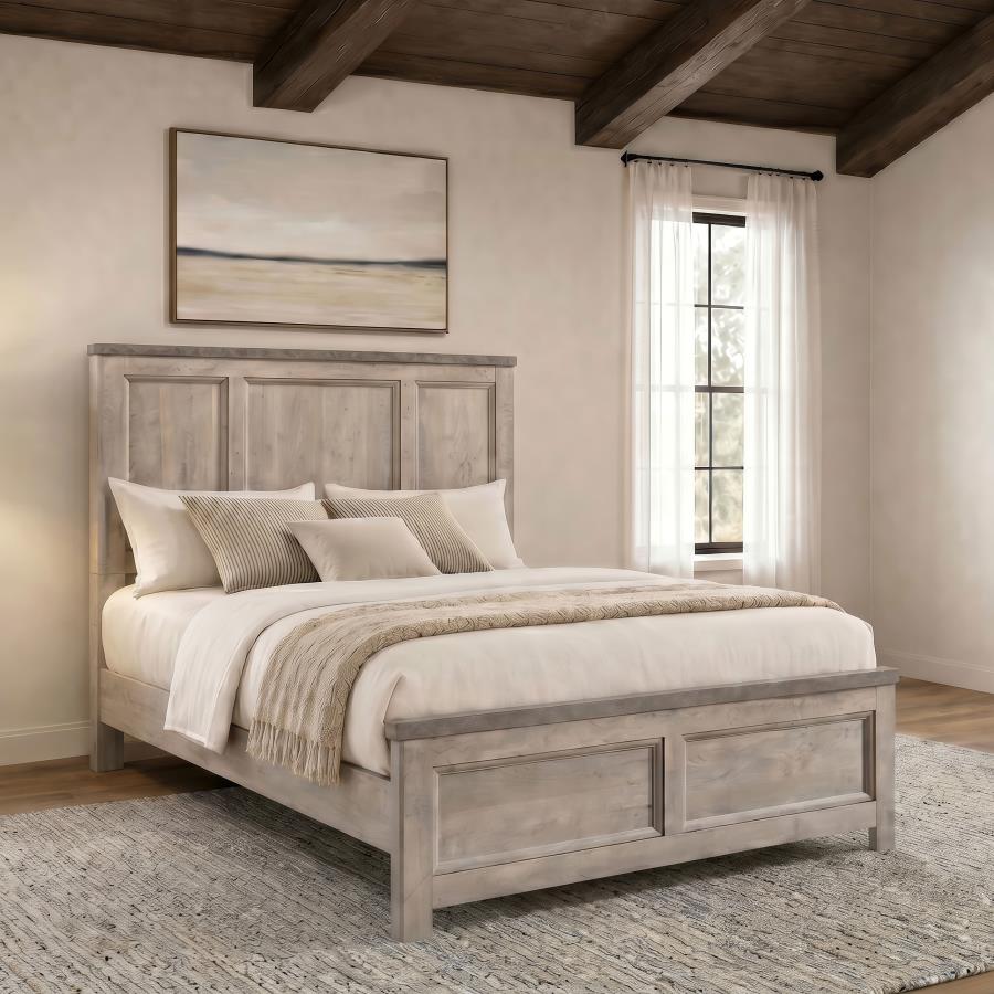 Nevado Farmhouse Panel Bed, Grey and Weathered Taupe – view 1