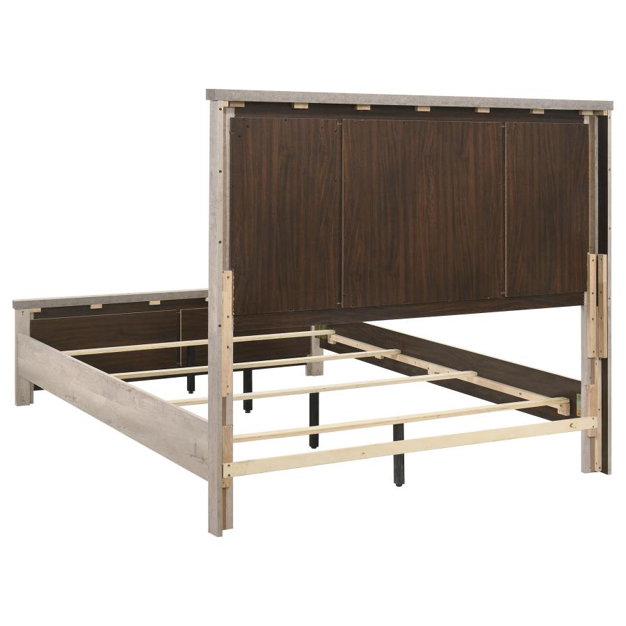 Nevado Farmhouse Panel Bed, Grey and Weathered Taupe – view 5