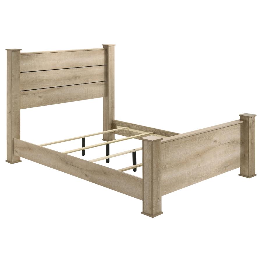 Oakglen Panel Bed, Weathered Oak – view 2