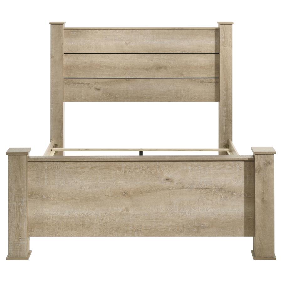 Oakglen Panel Bed, Weathered Oak – view 4
