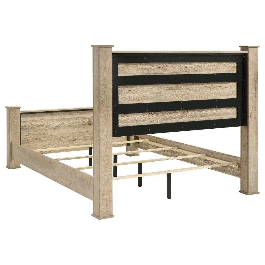 Oakglen Panel Bed, Weathered Oak – view 5