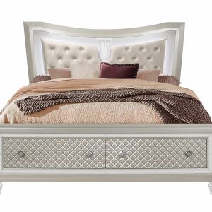 Paris Bed with LED, Champagne – view 1