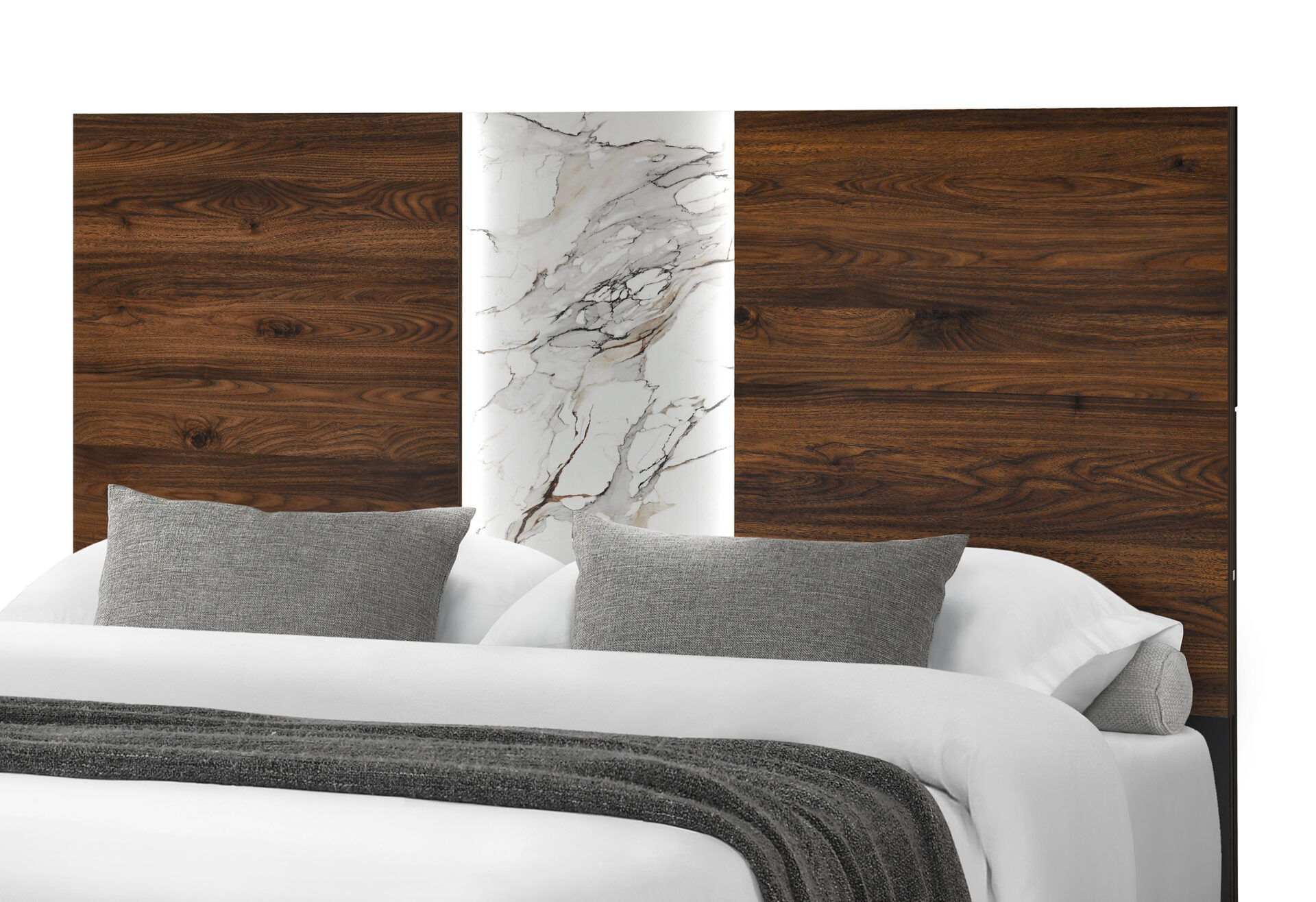 Phoebe Bed with LED, Brown – view 3