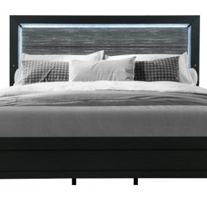 Reid Bed with LED, Black – view 1
