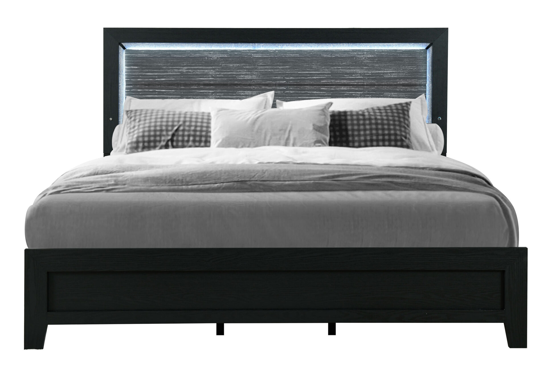 Reid Bed with LED, Black – view 3