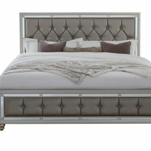 Riley Bed, Silver – view 1