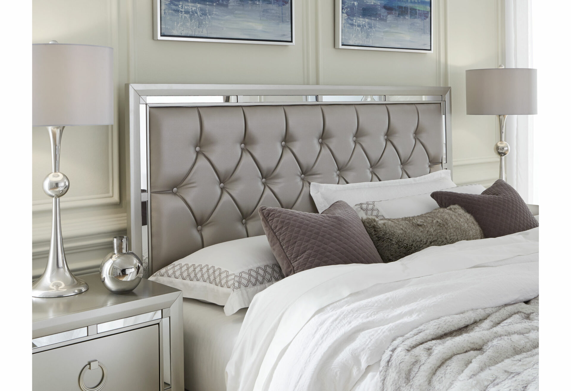Riley Bed, Silver – view 2