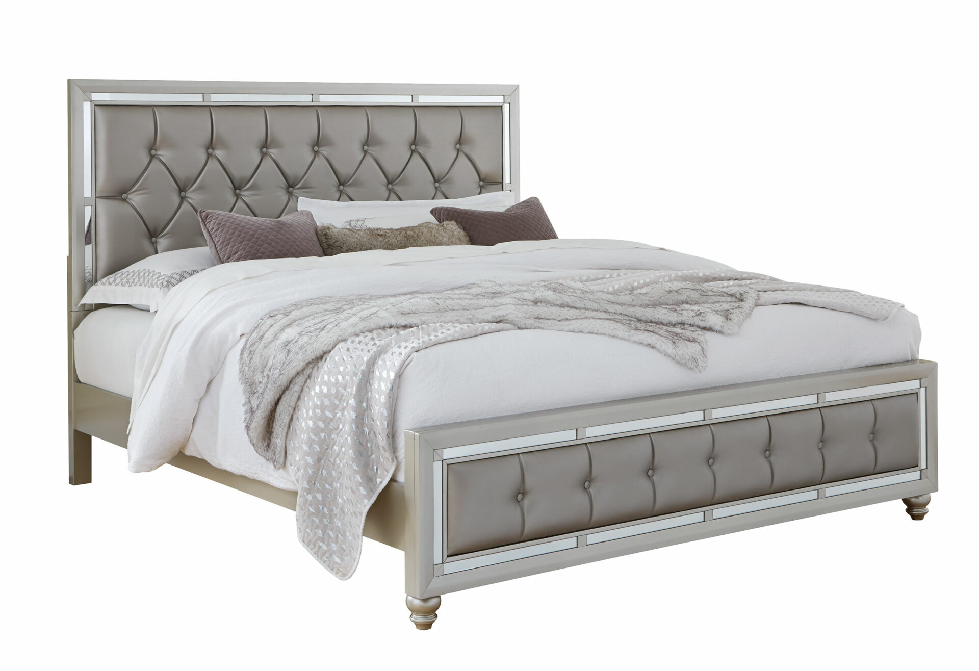 Riley Bed, Silver – view 3